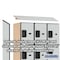 Salsbury Industries 4 Tier Designer Locker, 54"Wx76"Hx18"D, 12 Door, Gray 18-24368GRY - alternate 5